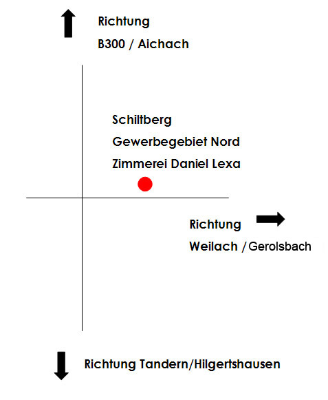 Anfahrt Zimmerei Lexa